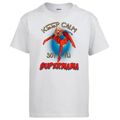 Camiseta Keep Calm soy tu Supermamá