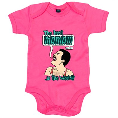Body bebé The Best Mama In The World como la canción de Queen