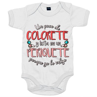 Body bebé Un poco de colorete y lista en un periquete