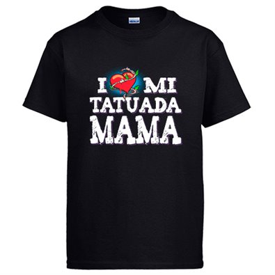 Camiseta I Love mi mamá tatuada