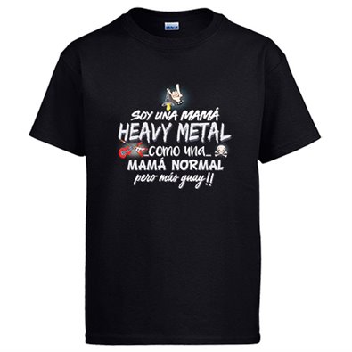 Camiseta soy una mamá Heavy Metal guay