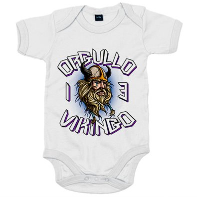 Body bebé Orgullo Vikingos 13 campeones de Europa
