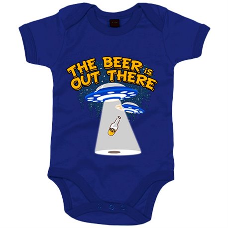 Body bebé The Beer Is Out There friki cervezero