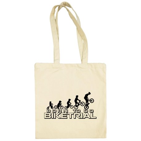 Bolsa de tela Born To Do Biketrial