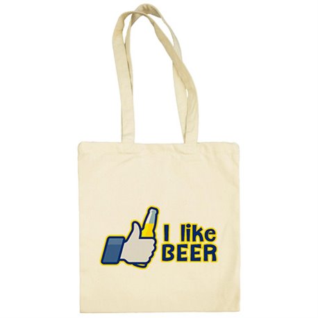 Bolsa de tela I Like Beer