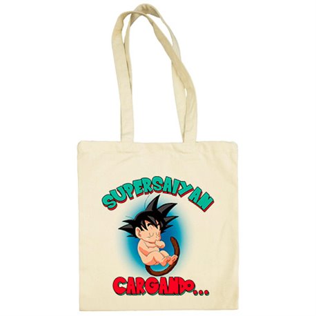 Bolsa de tela Supersaiyan cargando para embarazada