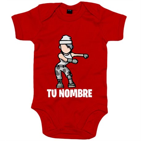 Body bebé Fortnite pose Floss baile Backpack Kid personalizable con nombre