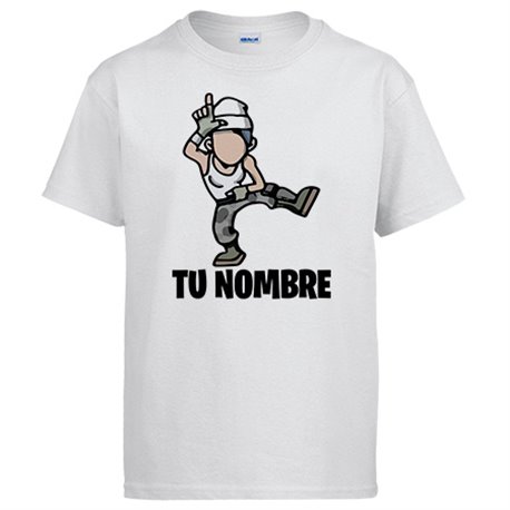 Camiseta Fortnite pose Take The L baile Loser personalizable con nombre