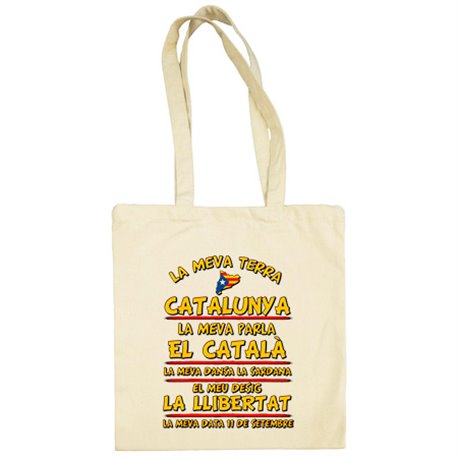 Bolsa de tela La meva terra Catalunya