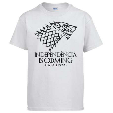 Camiseta ilustración parodia Independència Is Coming In Catalunya