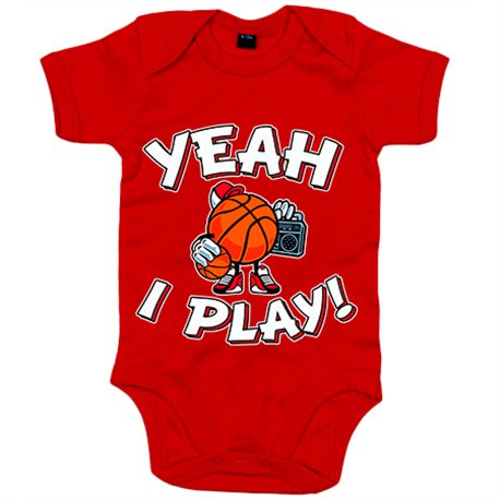 Body bebé Yeah I Play Basketball