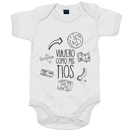 Body bebé viajero como mis tios