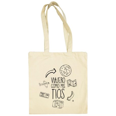 Bolsa de tela viajero como mis tios