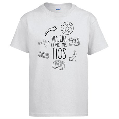 Camiseta viajera como mis tios