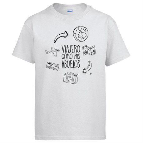 Camiseta viajero como mis abuelos