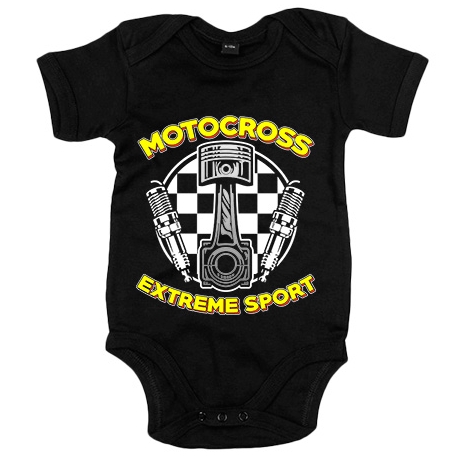 Body bebé Motocross Extreme Sport pistón