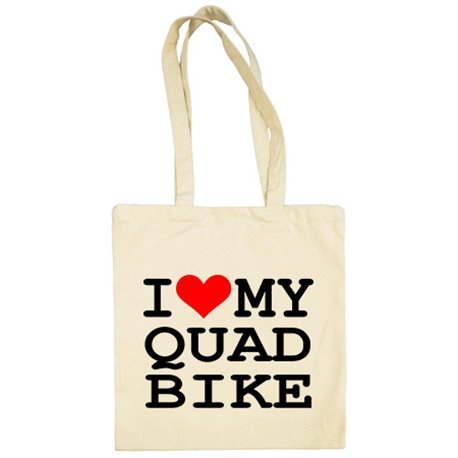 Bolsa de tela I Love My Quad Bike