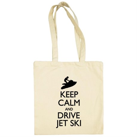 Bolsa de tela Keep Calm And Drive Jet Ski