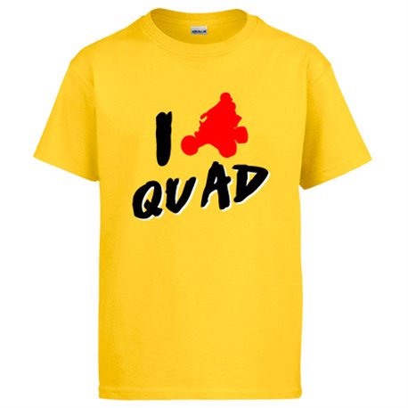 Camiseta I Love Quad silueta