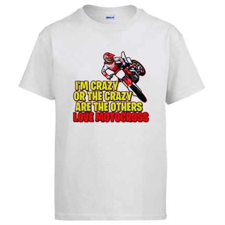 Camiseta Motocross I Am Crazy